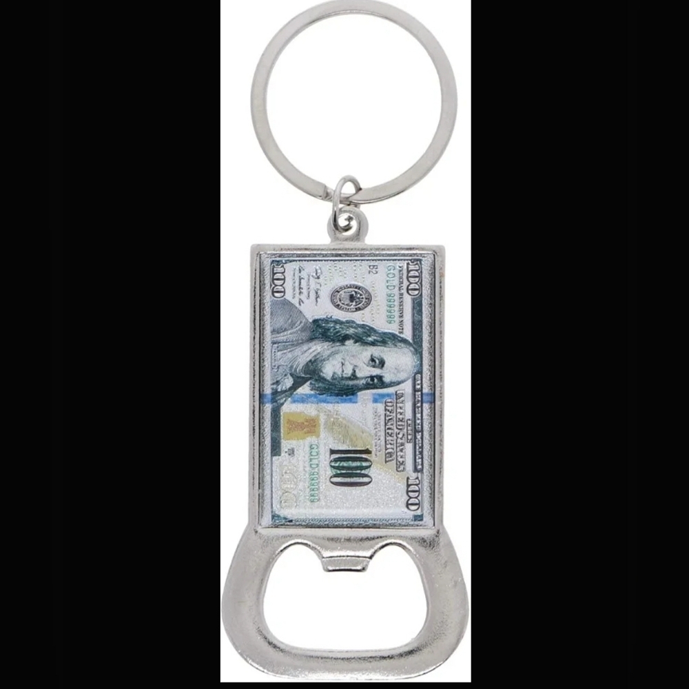 MONEY KEYCHAIN BEER BOTTLE OPENER NWT